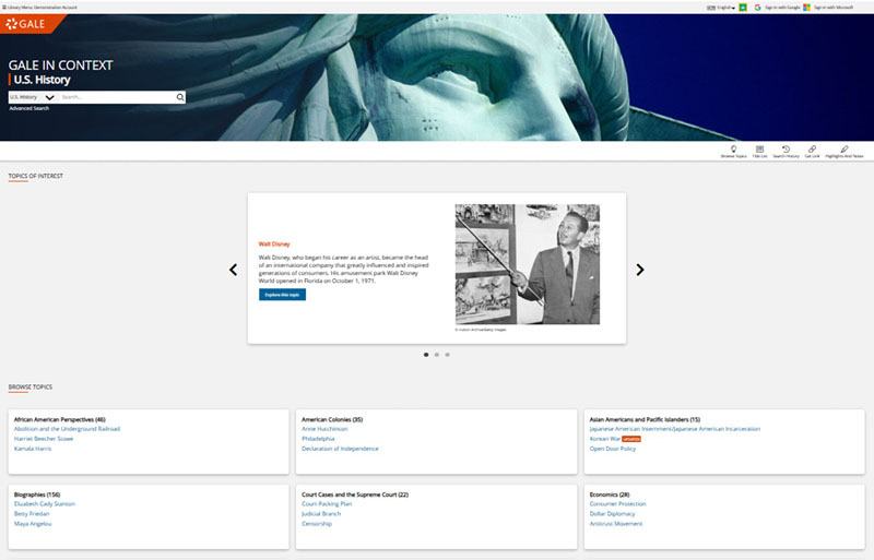 Browse categories or search for issues from the homepage.