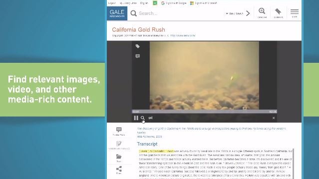 Professor Smith Video: Learn about Gale Researcher and how it works for you and your students.