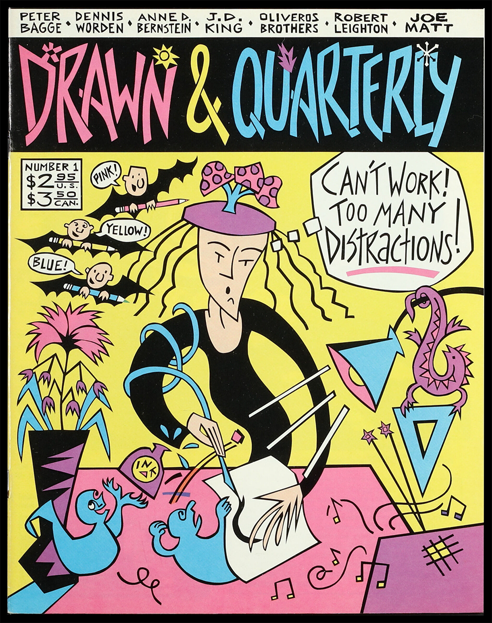 Drawn & Quarterly. March 21, 1990-July, 1992. MS Pacific Coast Counterculture Collection Box 56.