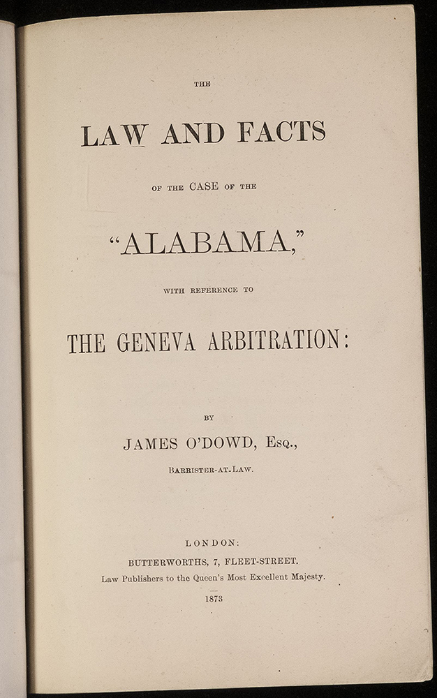 CUST 33/336 Board of Customs: Extra and Intra-Departmental Correspondence, 1862, “Alabama affair: vessel built for Confederate states of America (See also CUST 33/344)”, p. 45.